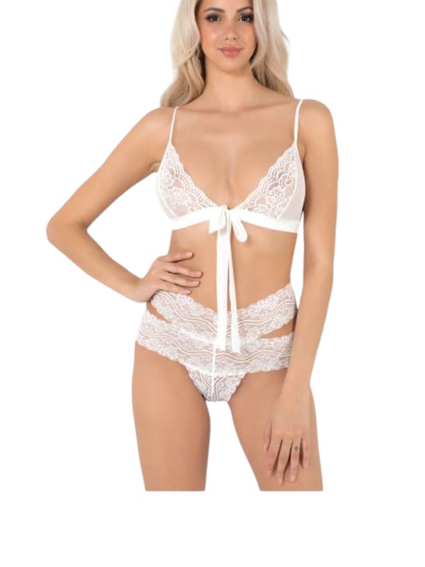 Miorre%20Ekru%20Dantelli%20Bralet%20Takım