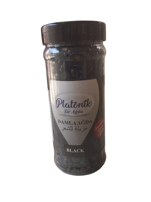 Platonik%20Boncuk%20Damla%20Sir%20Ağda%20Soyulabilir%20Black%20250%20gr