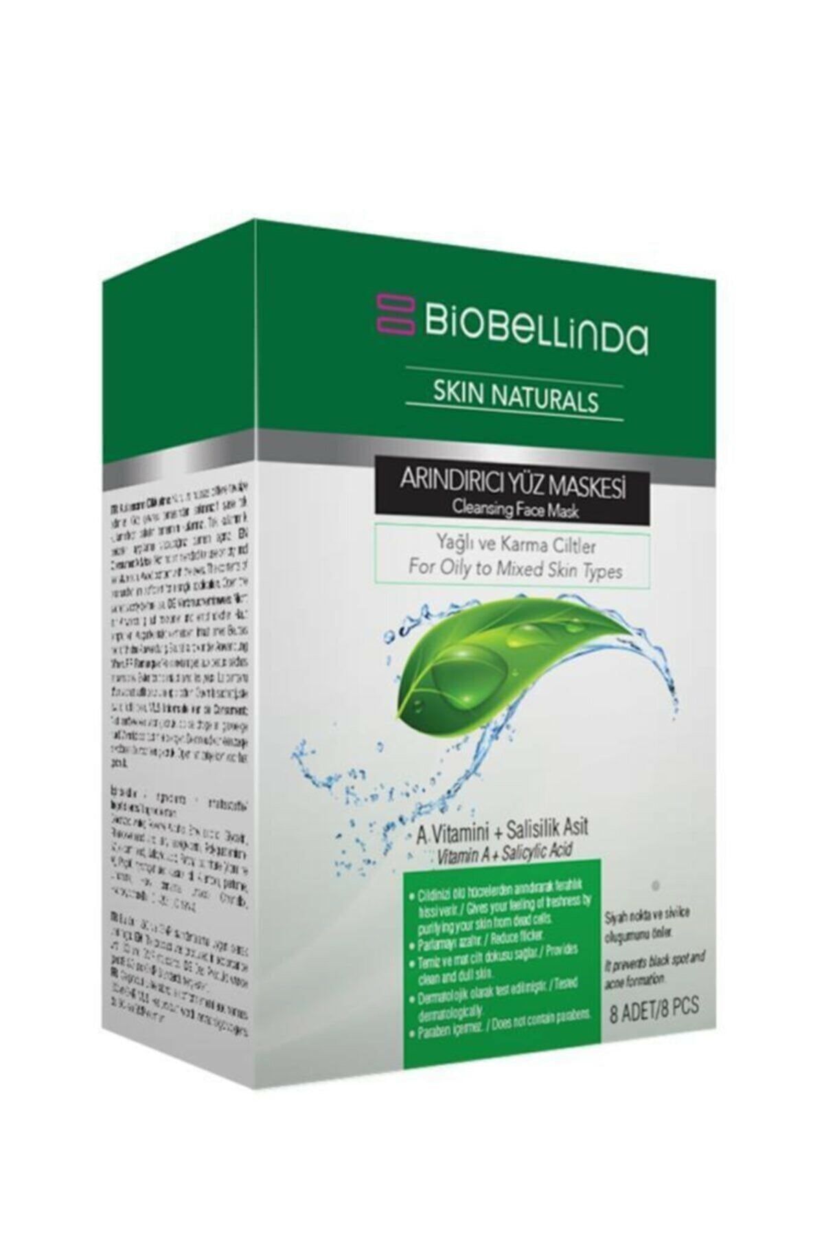 Biobellinda%20Arındırıcı%20Yüz%20Maskesi%20(8'li%20Set)%20-%2080%20Ml