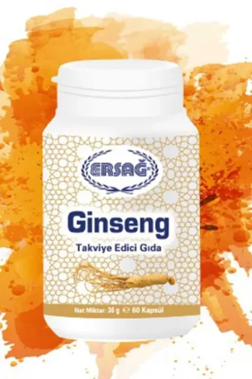 Ersağ Ginseng Takviye Edici Gıda 60 Kapsü