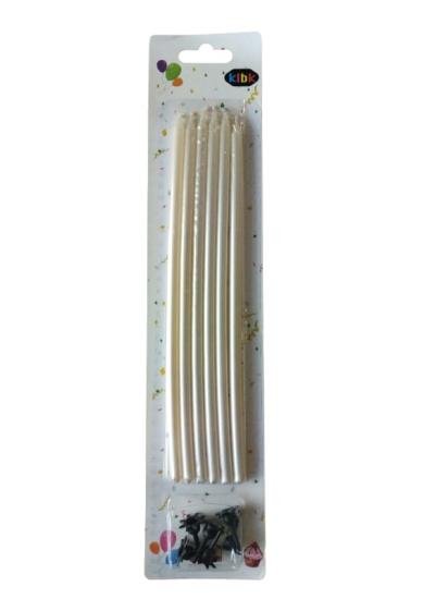 20 cm Beyaz - Pasta Mumu 6’lı 