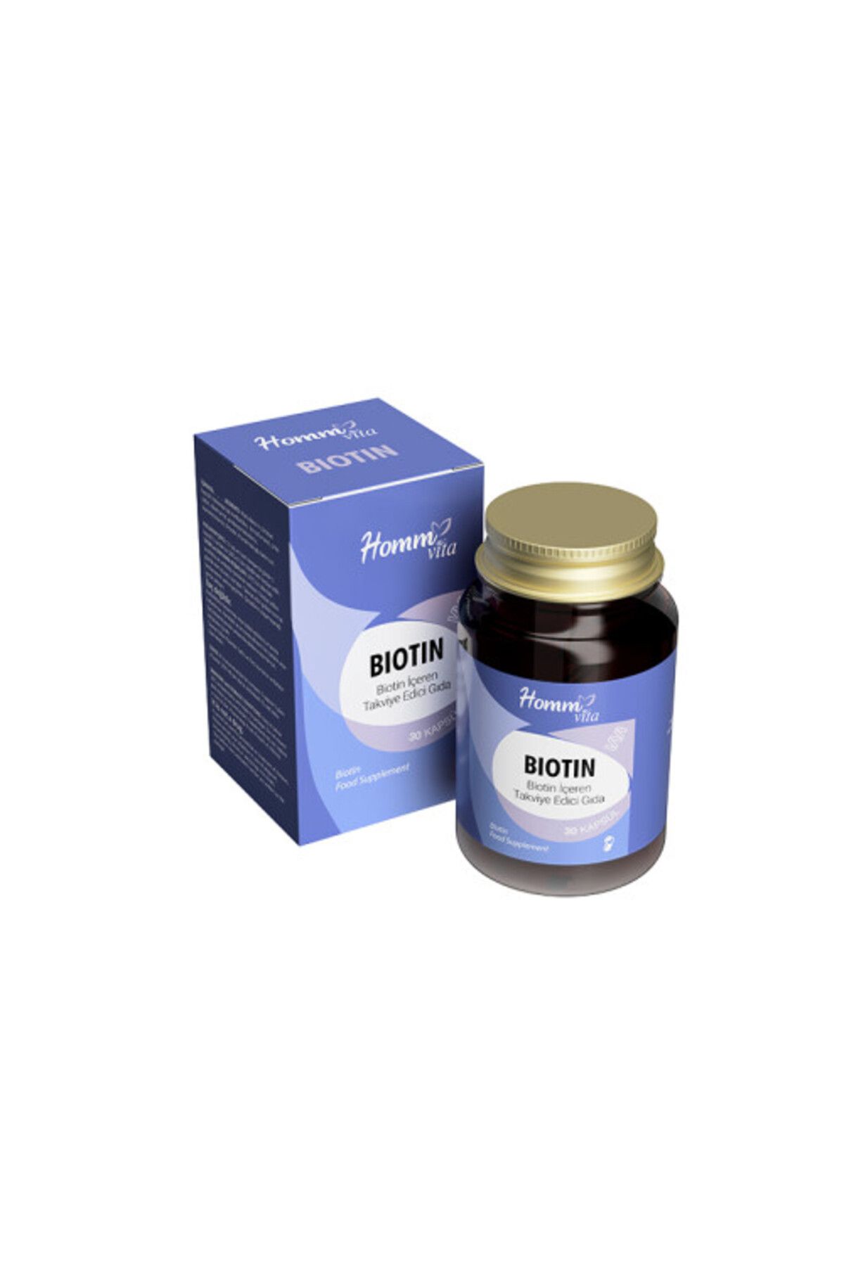 Homm%20Vita%20Biotin%20İçeren%20Takviye%20Edici%20Gıda%2030%20Kapsül